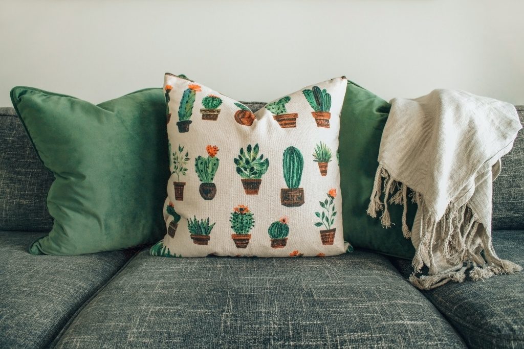 pillows and throws can be an easy way to make your living room look great