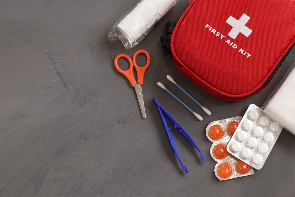 First Aid kits are key to have around and are generally very low cost.