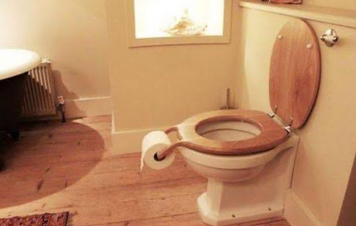 20 Architecture Fails - Toilet paper roll on toilet seat