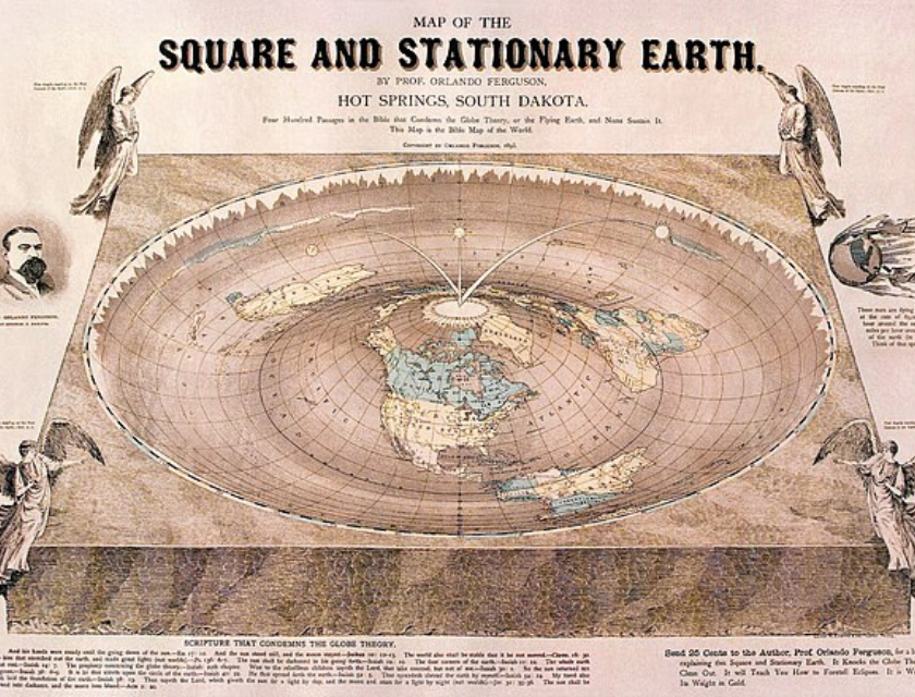 Flat Earth Map - 20 Historical Facts That Aren't  Facts Afterall