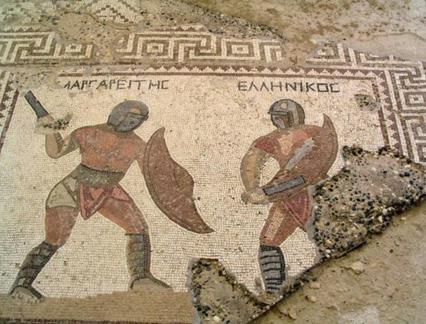 Tiles Depicting Gladiators - 20 Historical Facts That Aren't  Facts Afterall
